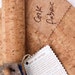 Buy cork fabric for sewing, green product, Portuguese vegan leather, craft supplies in your cork store, 50x50cm, 20"x20", striped pattern