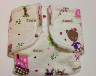 Baby Doll Diaper - Home Sweet Home - Size Small