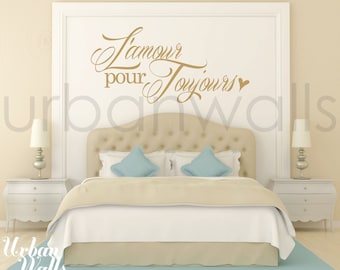 Vinyl Wall Sticker Decal Art - L'amour pour toujours