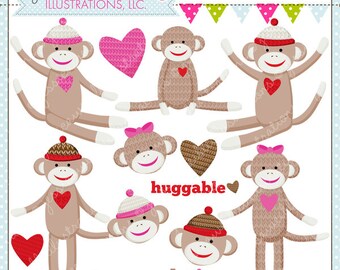 Clip Art Sock Monkey Clip Art sock monkey clip art etsy loves you cute digital clipart commercial use ok graphics clipart