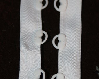 Wholesale Roll 9.75 yards WHITE Nylon Lacing Tape Plastic D RING corset goth Steampunk Free Shipping