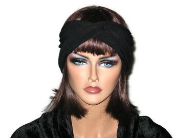 Black Turban, Headband, Women's Handmade Fashion, Bandeau, Twist