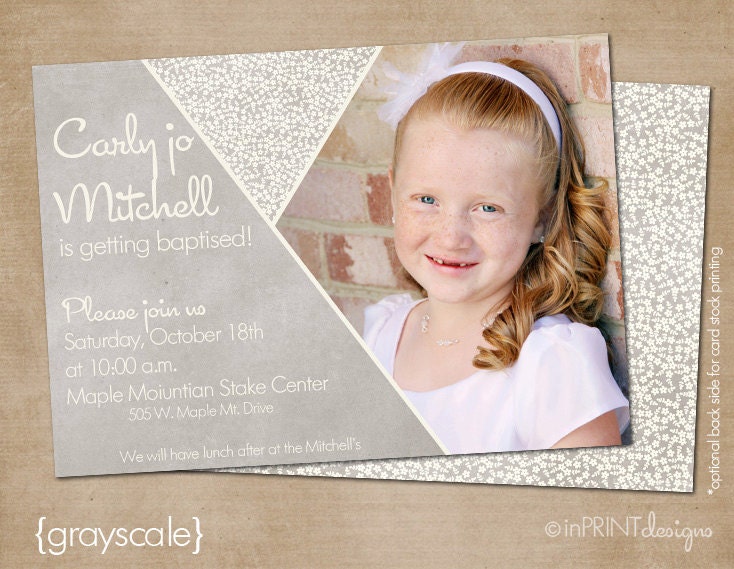 lds baptism invitation girl baptism invitation printable