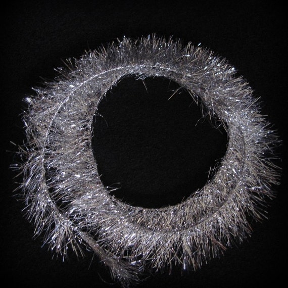 wide silver lametta tinsel fringe from germany by wide silver lametta tinsel fringe from germany by