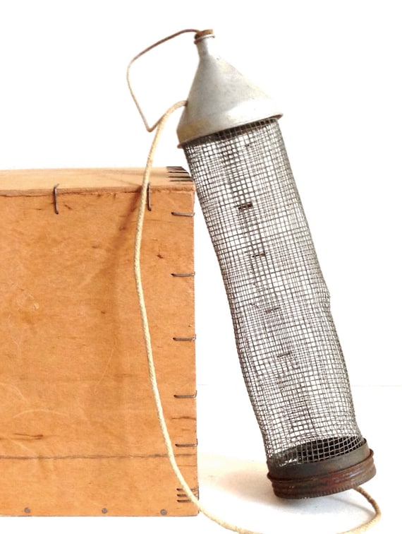 Rustic Vintage Live Bait Cricket or Box Metal