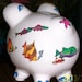 Colorful fish ceramic piggy bank