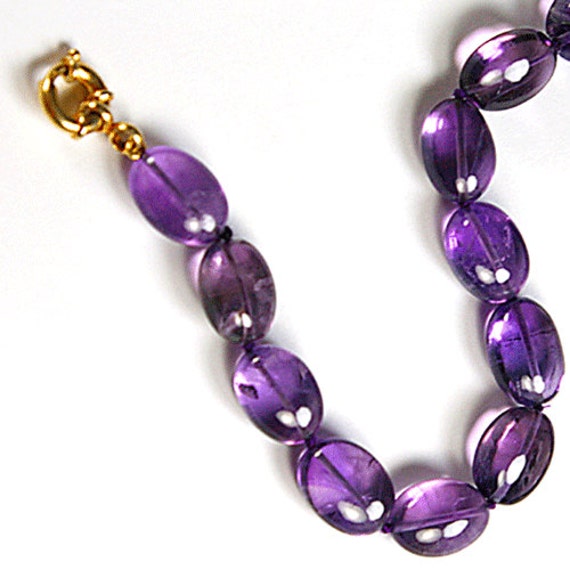Amethyst Necklace Genuine Gemstone Fine Jewelry