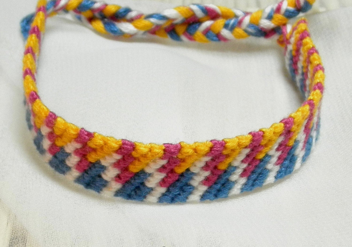 Let's Set Sail knotted cotton friendship bracelet Ready