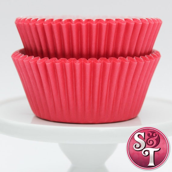 Solid Red GREASEPROOF Baking Cups Cupcake Liners - Quantity 50 Il_570xn