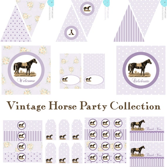 horse-birthday-decorations-horse-party-decorations-girls-horse-decorations-vintage-horse
