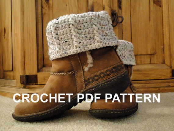 free crochet boots pattern leg for warmers Leg PDF Crochet Cuff, for in adults teens or Pattern Boot Aran Warmers