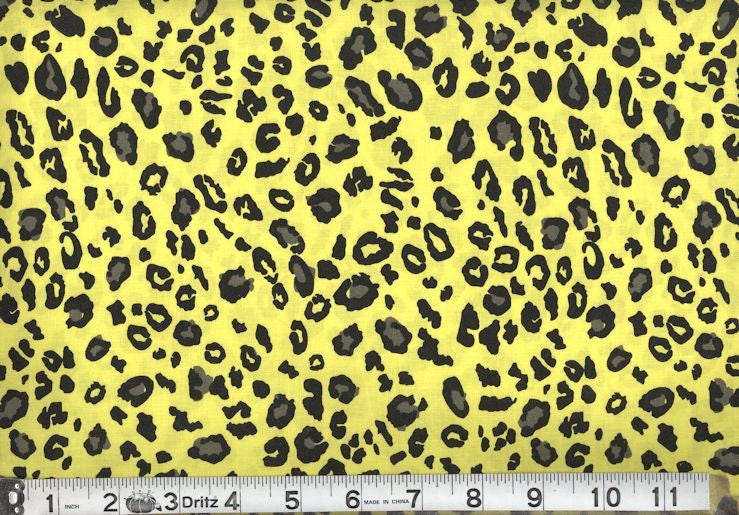 yellow leopard print top