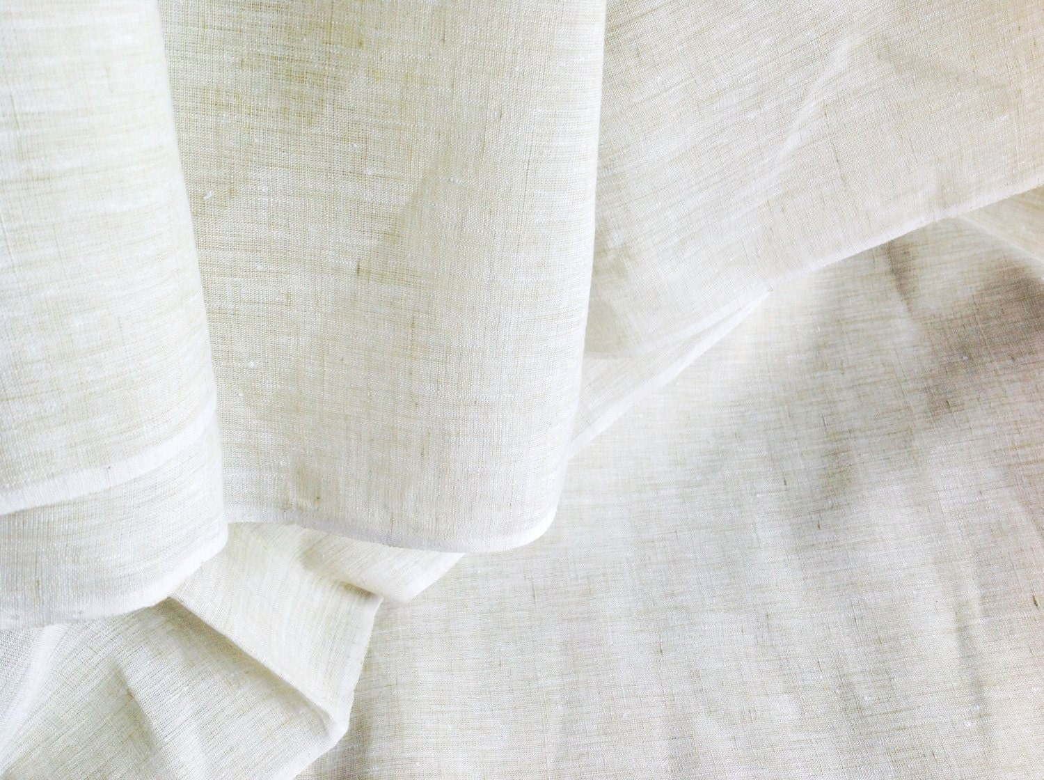 Washed Linen fabric. Handwoven with belgian linen yarn. SUMMER