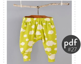 photo baby genie pattern  pattern,  6T   pdf tutorial Baby 0M pants toddler harem pants sizes