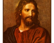 Jesus um 33 inspiriert von einem Gemälde von <b>Heinrich Hofmann</b> gezählt Cross <b>...</b> - il_214x170.507985300_8xyq