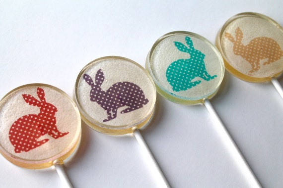 Easter Bunny Lollipops 6 x 2inch round Il_570xn