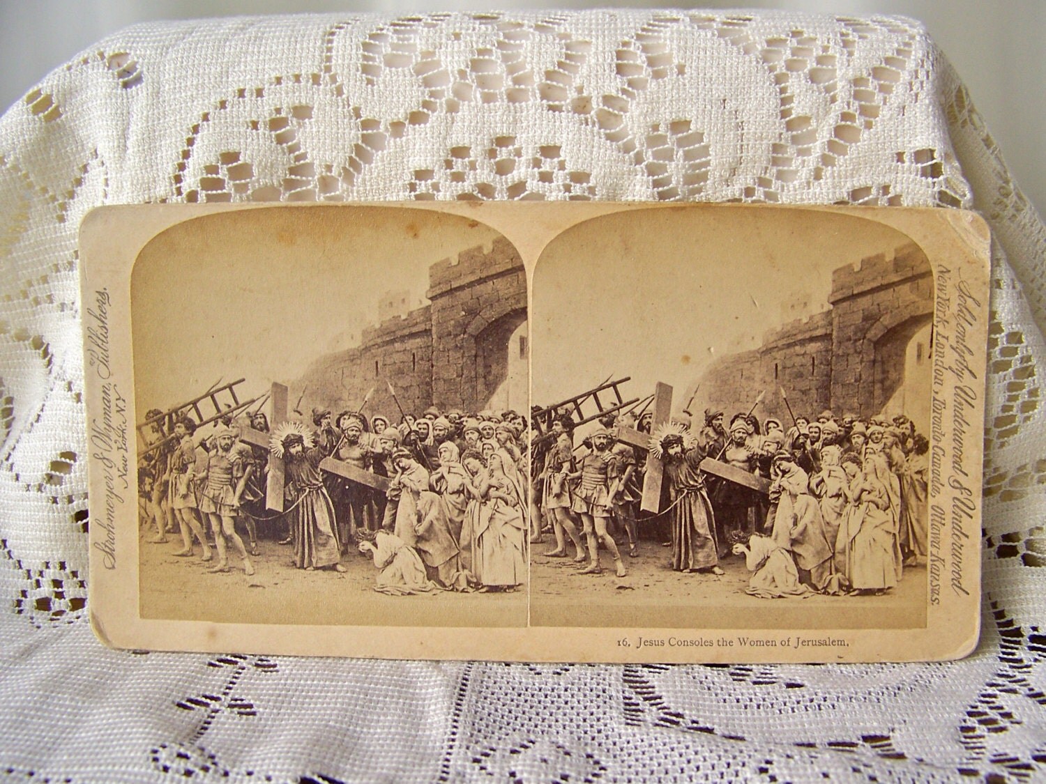 Antique Stereoview Card 3D Card Jesus Consoles By Cynthiasattic