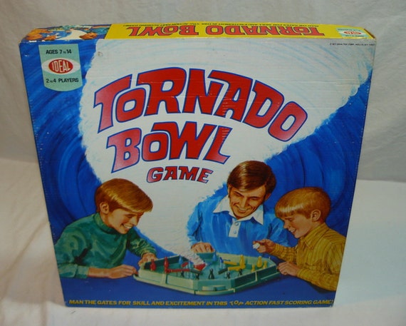 1971 Tornado Bowl Spinning Top Action Game Made by Ideal