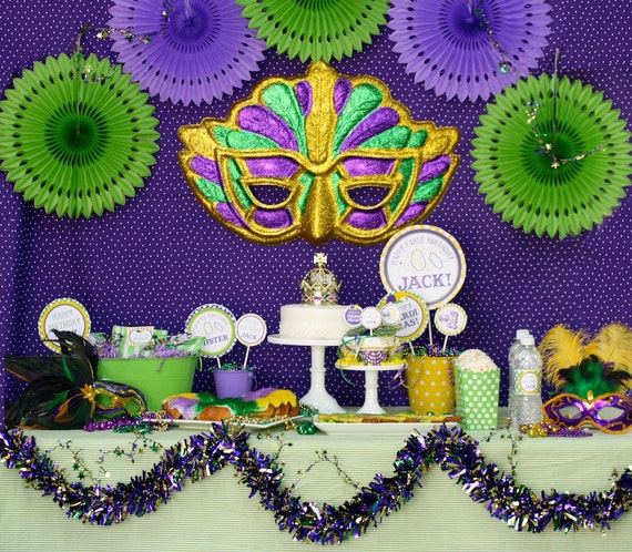 DIY, Mardi Gras Party or Birthday PARTY PACK Il_570xn