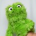 Green Furry Muppet Monster Hand Puppet