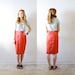 50% OFF Vintage red high waisted skirt extra small form fit body con