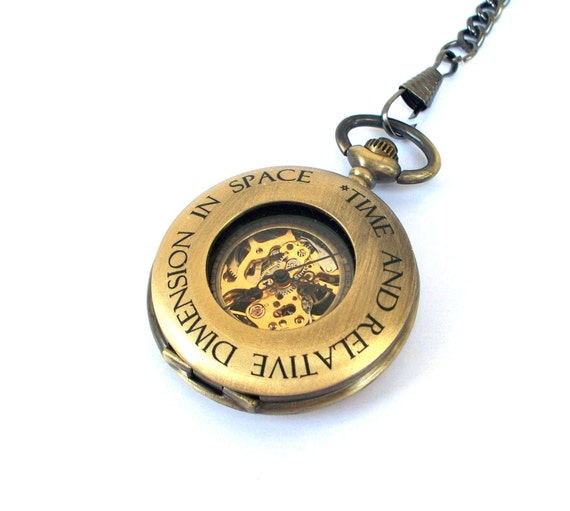 Doctor Who Pocket Watch Mechanical TARDIS Watch
