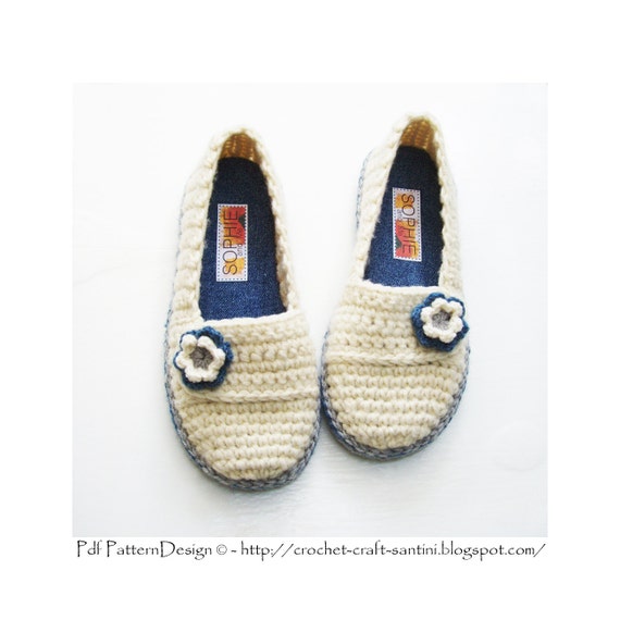 Wooly Winter Loafers - Basic Crochet Pattern - Instant Download Pdf