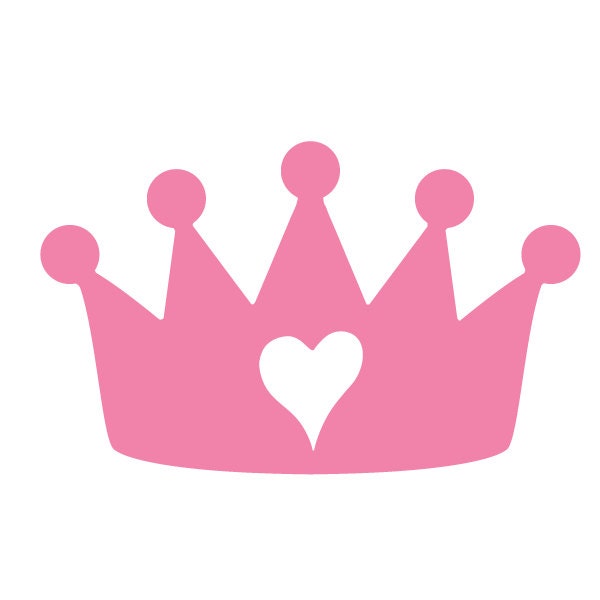 Download Princess Crown Wall Stencil for Painting Kids or Baby Room