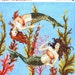 Marie Barber MERMAIDS of THE SEA Picture or Pillow - Counted Cross Stitch Pattern Chart