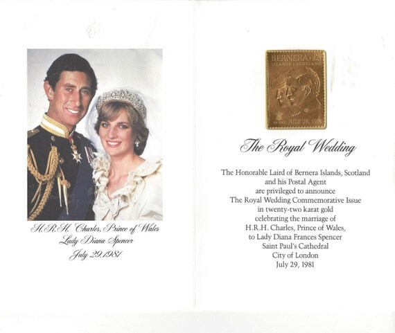 Image for the royal wedding gold stamp 1981