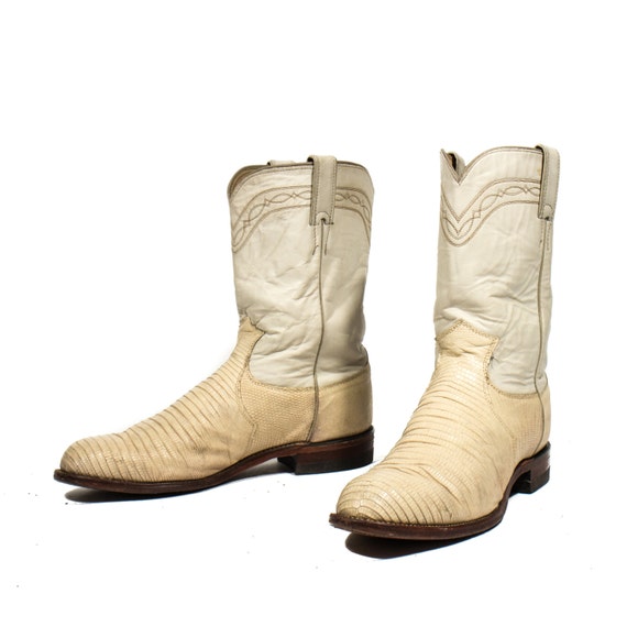 lizard skin roper boots