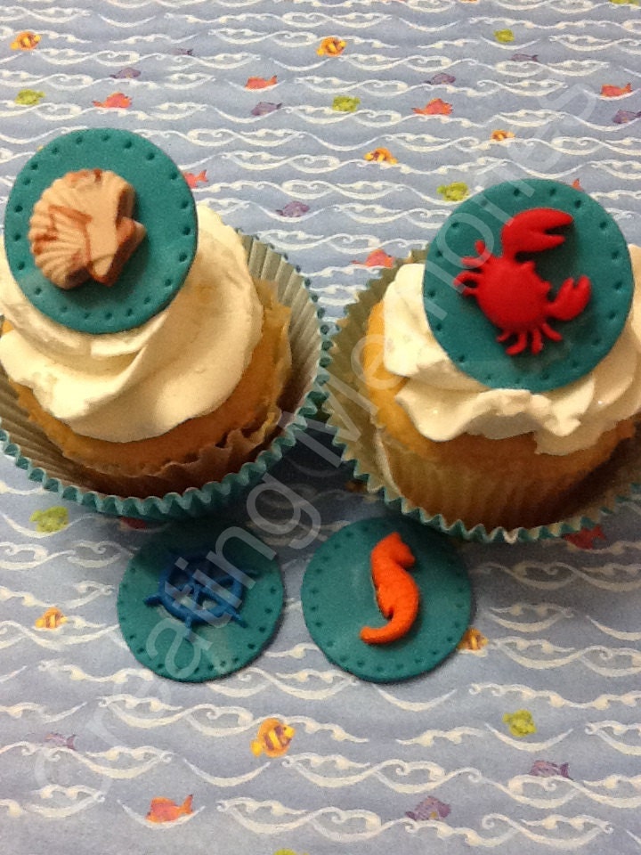 Edible Nautical Cupcake Topper Great For CUPCAKES/Cookies/Cake