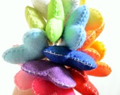 Wedding/party table decoration - set of 14 heart flowers - bouquet, bride, colorful Il_170x135