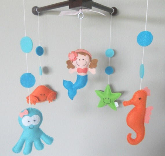 Baby Crib MobileSea Animals Mobilecustom Made MobileLittle