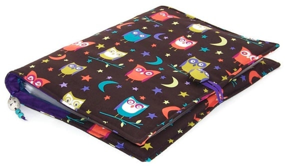 Ring Binder File Cover NIGHT OWLS by WhimsyWooDesigns on Etsy