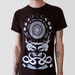 Rabbit Skull Antler Collage Screen Printed Punk Black T-Shirt