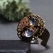 Mechanisme!hadmade ring(one of a kind,golden,cort ,swiss watch,ladies,minimalist) by ISLA Bijoux FRANCE