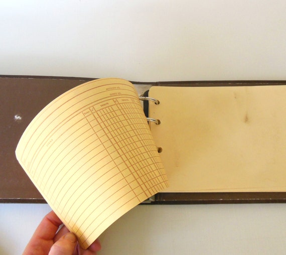 Small Ledger Accounting Binder Book fits 8.5 x 5 Ledger