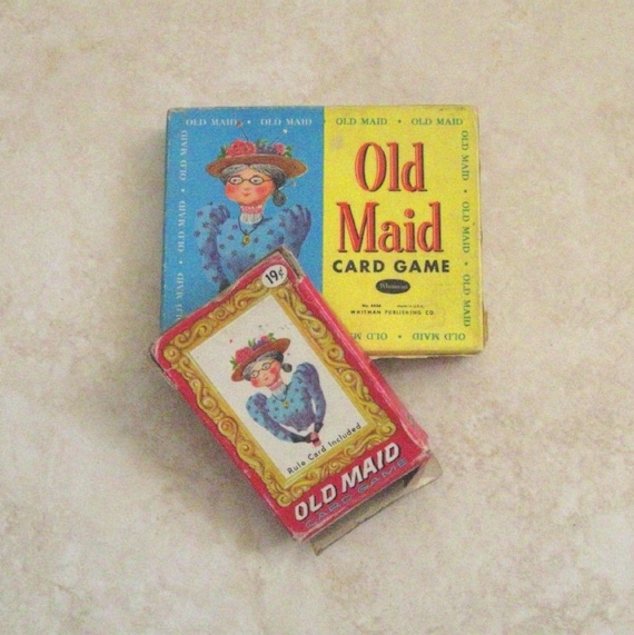 Vintage Game Old Maid Card Games by Whitman by NickiesNest
