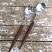 Danish Modern Salad Set Salad Utensils Serving Spoon and Fork Teak