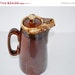 ON SALE Hull Pottery Coffee Pot Teapot Hull Brown Drip Pottery
