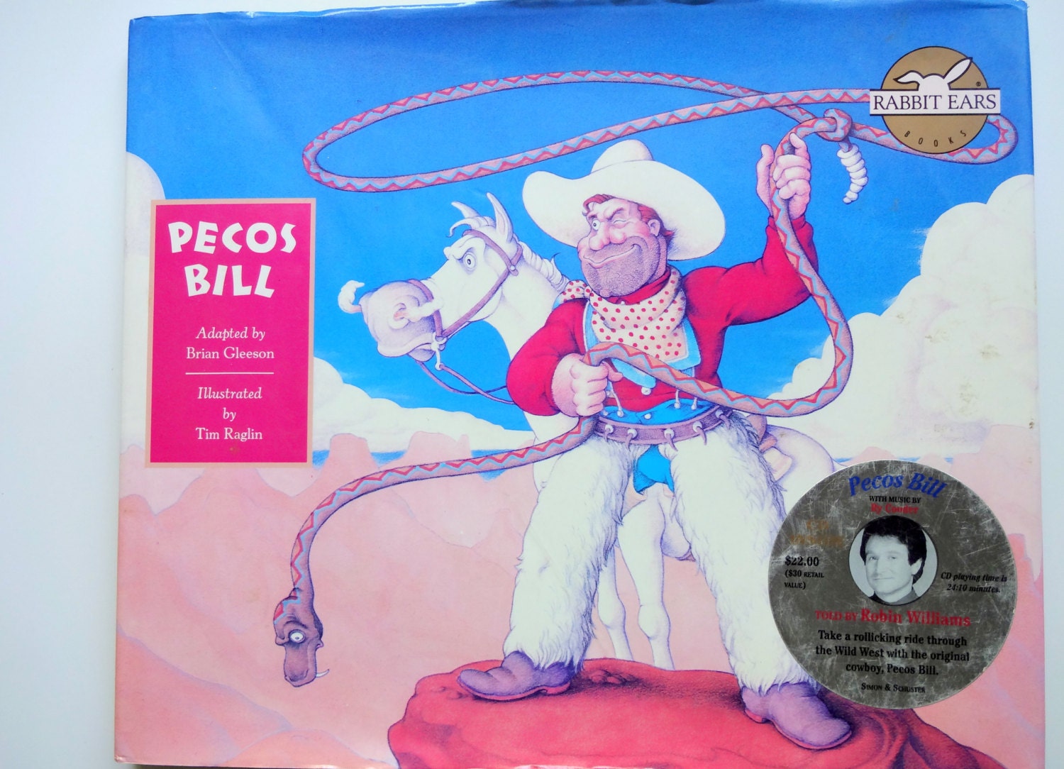 Vintage Pecos Bill Hardback Children's Book 1988