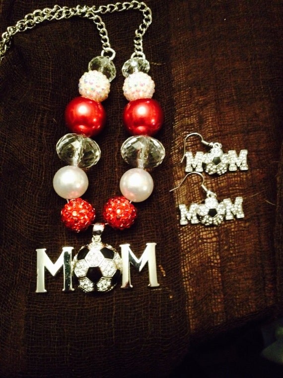 Items similar to Soccer mom necklace set on Etsy