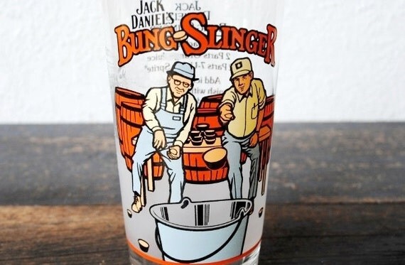 Vintage Jack Daniels Drinking Glass Promotional Advertising