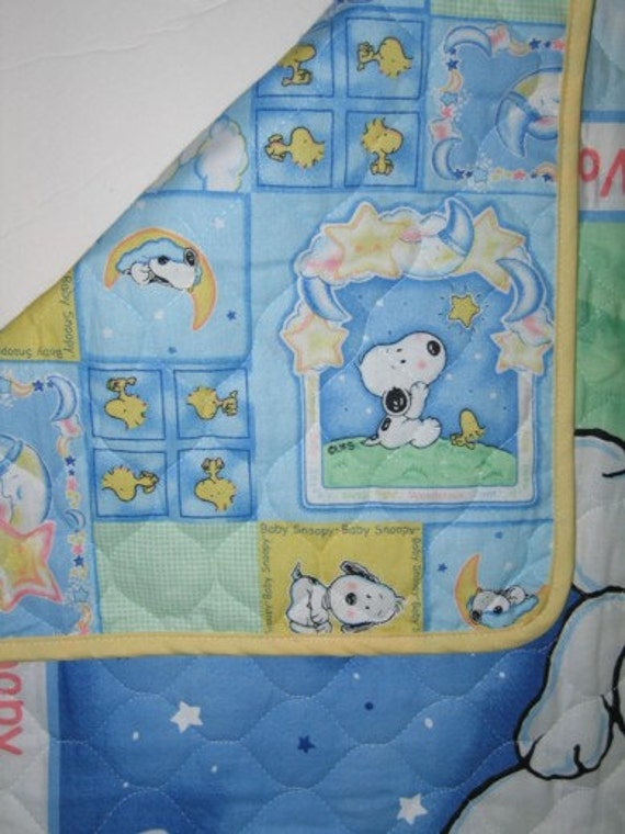 Baby Snoopy Quilted Comforter Blanket