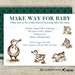 Make Way For Ducklings BABY SHOWER Invitations Bring A Book or Library Baby Shower Digital diy Printable Personalized - 103043140