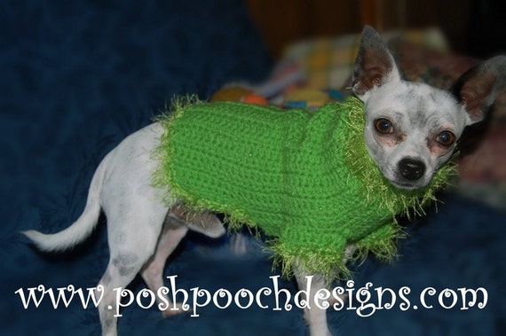 dog sweater grinch