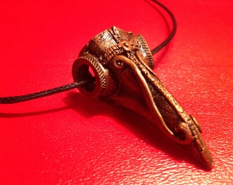 DarksideArt Gothic / Steampunk Plague Doctor Mask Necklace
