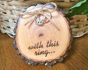 Rustic wedding rings etsy