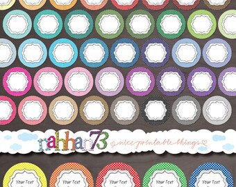 Rainbow food labels | Etsy